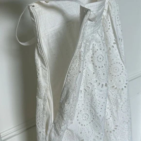 Ulla Johnson The Clarabella Maxi Eyelet Skirt Color Prestine White 100% Cotton 2